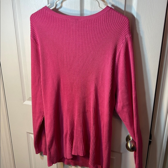 torrid pink pullover fitted sweater cut out neckline size 3X - Picture 7 of 7